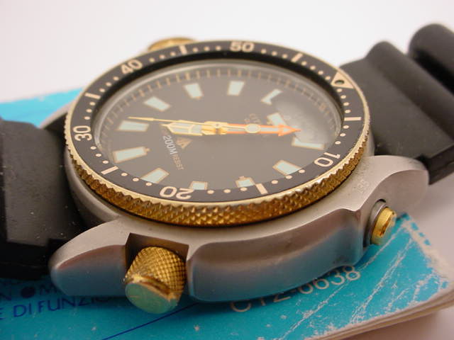 vintage citizen aqualand dive watch