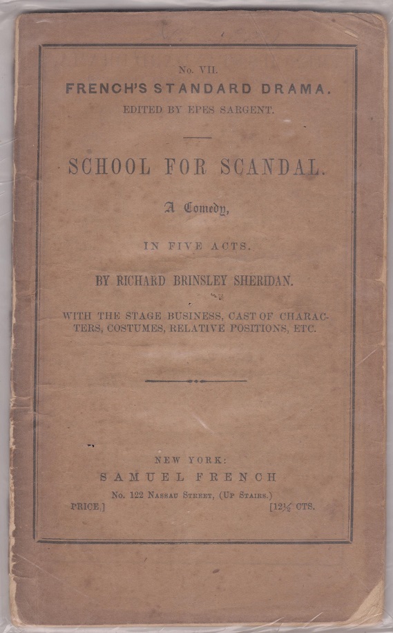 Image for School For Scandal: A Comedy