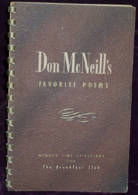 Don McNeill's Favorite Poems, McNeill, Don Don McNeill's Favorite Poems, McNeill, Don