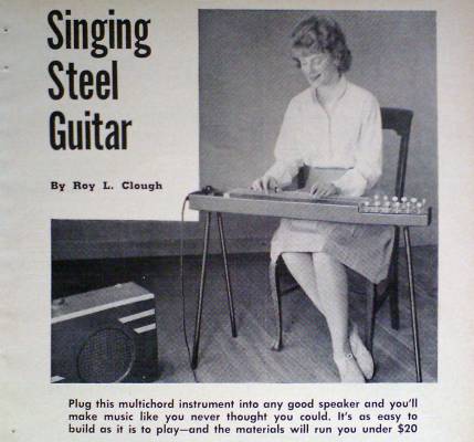EZ 2 Build Multichord Pedal Steel Guitar 1965 Plans